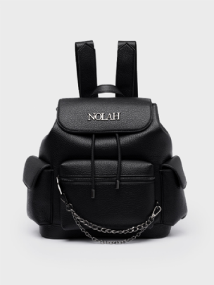 Nolah Γυναικεία Τσάντα Πλάτης Tasha Black Gun<br /><br /><br /><br /><br />