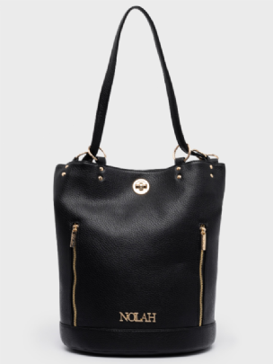 Nolah Γυναικεία Τσάντα Πλάτης Teo Black Light Gold<br /><br /><br />