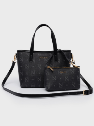 Nolah Τσάντα Χιαστί Ώμου Jenilda Black Light Gold<br /><br />