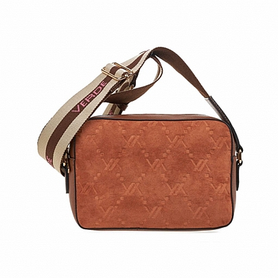 Verde Γυναικεία Τσάντα Χιαστί 16-7475 Camel