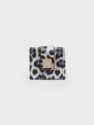 Nolah Μικρό Γυναικείο Πορτοφόλι Lana Grey Leopard Light Gold