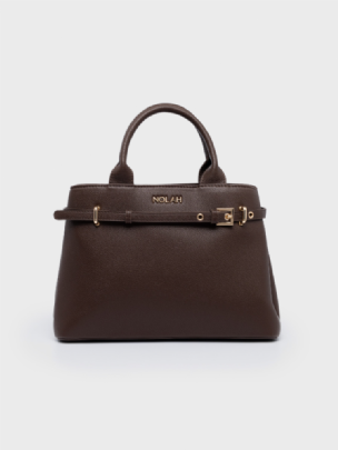 Nolah Τσάντα ώμου & χιαστί Velinia Chocolate Brown<br />