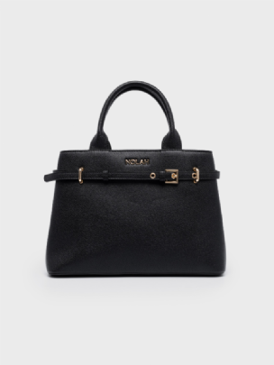 Nolah Τσάντα ώμου & χιαστί Velinia Black Light Gold<br />
