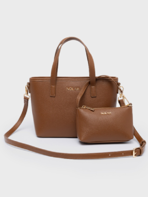 Nolah Τσάντα Χιαστί Ώμου Roma Brown Light Gold<br /><br />
