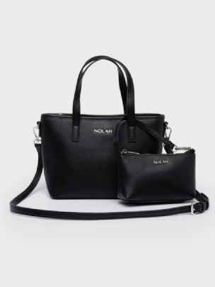 Nolah Τσάντα Χιαστί Ώμου Roma Black Silver<br /><br />