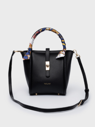 Nolah Τσάντα Χιαστί Ώμου Bridgerton Black Light Gold<br /><br />