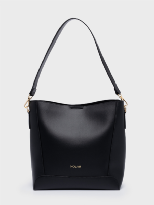 Nolah Τσάντα Χιαστί Ώμου Helios Black Light Gold<br /><br />