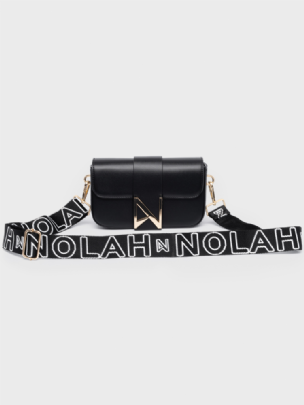 Nolah Τσάντα Χιαστί Ώμου Niki Black Light Gold<br /><br /><br />