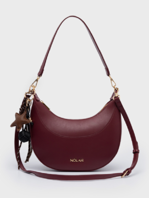 Nolah Τσάντα Χιαστί Ώμου Fabela Burgundy Light Gold<br /><br /><br /><br />