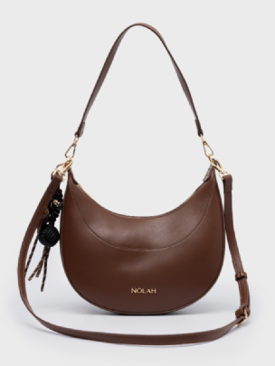 Nolah Τσάντα Χιαστί Ώμου Fabela Brown Light Gold<br /><br /><br /><br /><br />