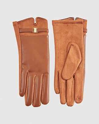 Verde Γυναικεία Γάντια 02-0829 Camel