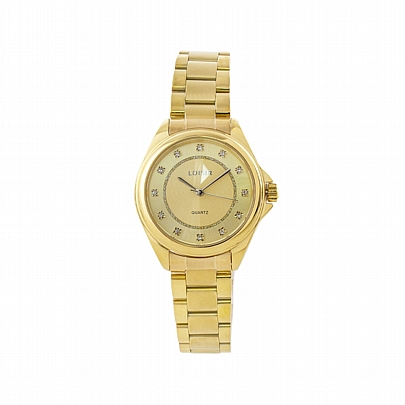 Προϊόν: Loisir Ρολόι Cosmopolitan με επίχρυσο ατσάλινο μπρασελέ και χρυσό καντράν Loisir Ρολόι Cosmopolitan με επίχρυσο ατσάλινο μπρασελέ και χρυσό καντράν