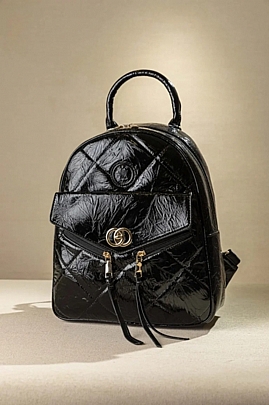 Fragola Γυναικεία Τσάντα Πλάτης FE240-black-shiny