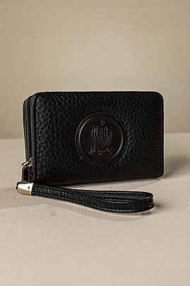 Fragola Πορτοφόλι με διπλό άνοιγμα και casual logo PC390-black