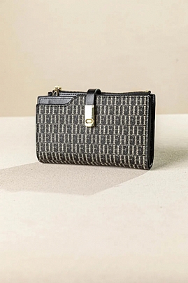 Fragola Γυναικείο Πορτοφόλι με μαγνητικό κλιπ PC335-fh-black<br />