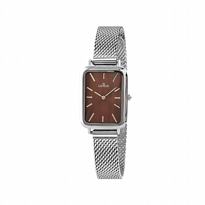 Προϊόν: Ρολόι Oldie με ατσάλινο mesh band και burgundy καντράν Ρολόι Oldie με ατσάλινο mesh band και burgundy καντράν