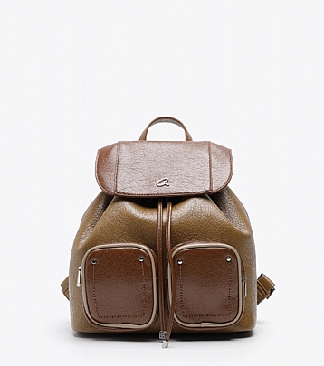 AXEL ΣΑΚΙΔΙΟ ΠΛΑΤΗΣ RIKKE ΜΕ ΜΠΡΟΣΤΙΝΕΣ ΘΗΚΕΣ 1023-0547 BROWN