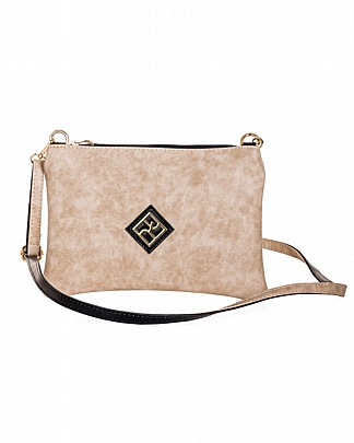 Pierro Tσάντα Χιαστί Flora Strap Mocca