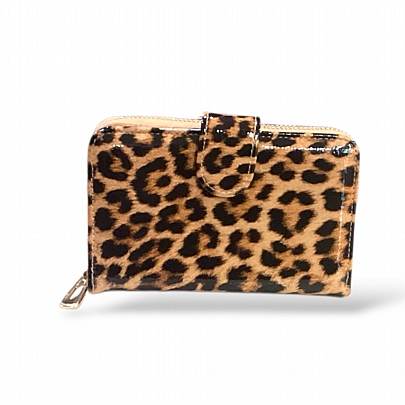 ESLEE Γυναικείο Πορτοφόλι Λεοπάρ F6195 Brown