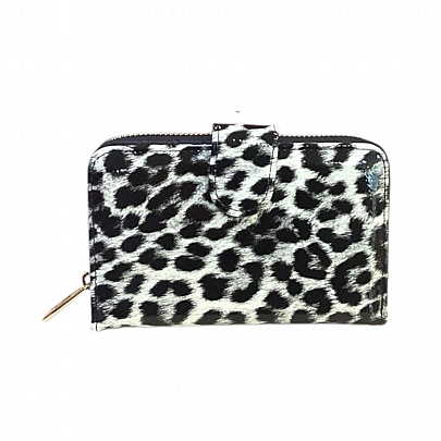 ESLEE Γυναικείο Πορτοφόλι Λεοπάρ F6195 Black