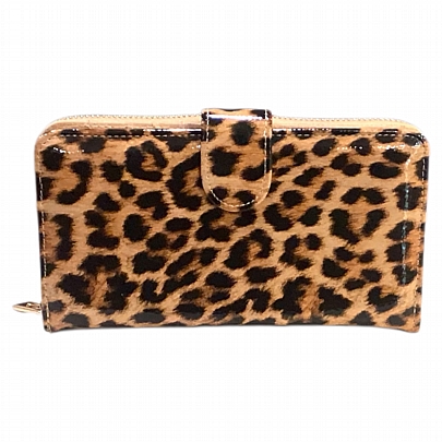ESLEE Γυναικείο Πορτοφόλι Λεοπάρ F6193 Brown