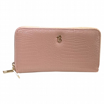 Γυναικείο Πορτοφόλι με διπλό φερμουάρ F1011 Pink