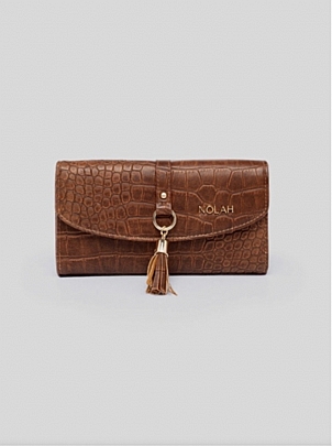 Nolah Γυναικείο Πορτοφόλι Crocolove Brown<br /><br /><br /><br /><br /><br /><br /><br />