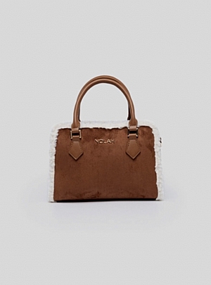 Nolah Τσάντα ώμου & χιαστί Autumnleaf Brown Cream