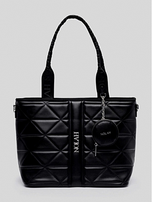 Nolah Τσάντα Χιαστί Ώμου Ava Black Silver