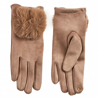 Verde Γυναικεία Γάντια 02-0655 Taupe