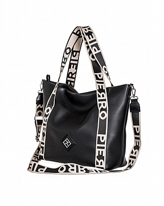 Pierro Τσάντα Ώμου Maia Strap Black