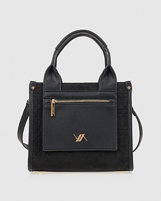 Verde Γυναικεία Τσάντα Χειρός 16-8165 Black