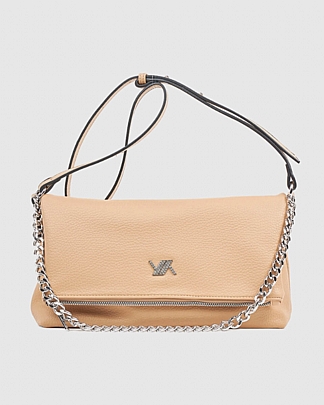 Verde Γυναικεία Τσάντα Χιαστί 16-7940 Beige