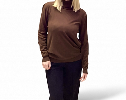 Μακρυμάνικη μπλούζα ζιβάγκο Brown.<br />