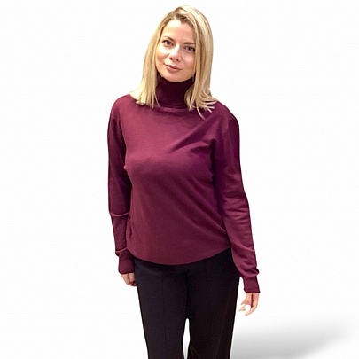 Μακρυμάνικη μπλούζα ζιβάγκο Bordo.
