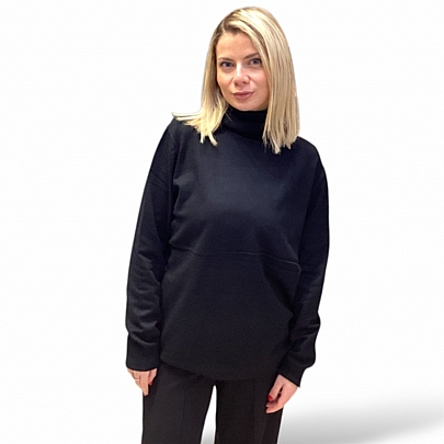 Μακρυμάνικη μπλούζα ζιβάγκο Black.
