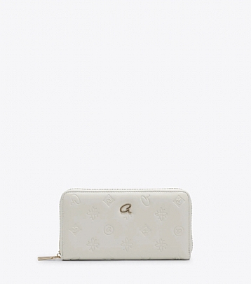 AXEL ΠΟΡΤΟΦΟΛΙ CRISTELLE ΜΕ ΑΝΑΓΛΥΦΟ ΣΧΕΔΙΟ 1101-1813 WHITE 037
