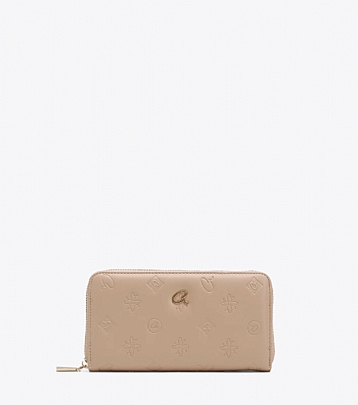 AXEL ΠΟΡΤΟΦΟΛΙ CRISTELLE ΜΕ ΑΝΑΓΛΥΦΟ ΣΧΕΔΙΟ 1101-1813 BEIGE 001