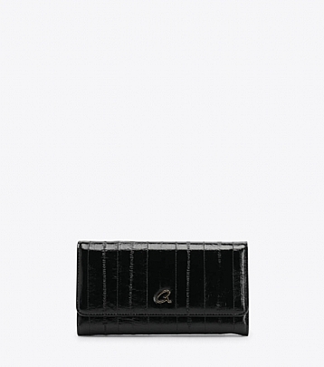 AXEL ΓΥΝΑΙΚΕΙΟ ΠΟΡΤΟΦΟΛΙ DEMI ΜΕ ΓΡΑΜΜΩΣΕΙΣ 1101-1786 BLACK 003