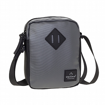 Diplomat Ανδρική Τσάντα Ώμου / Χιαστί BR301 Grey
