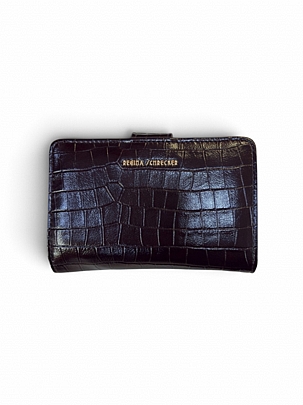 Regina Schrecker Γυναικείο Πορτοφόλι Κροκό RS6605 Coffee