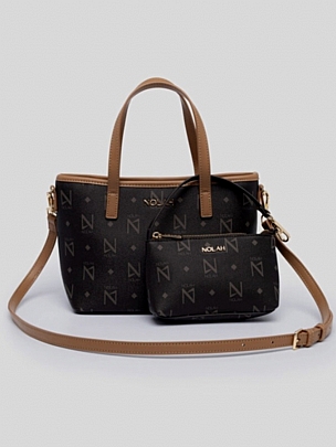 Nolah Τσάντα Χιαστί Ώμου Jenilda Brown Light Gold<br />