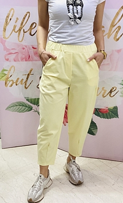 ΓΥΝΑΙΚΕΙΟ ΠΑΝΤΕΛΟΝΙ ΜΕ ΛΑΣΤΙΧΟ ΣΤΗ ΜΕΣΗ AD 8486 Κίτρινο