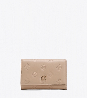 AXEL ΠΟΡΤΟΦΟΛΙ CRISTELLE ΜΕ ΑΝΑΓΛΥΦΟ ΣΧΕΔΙΟ ΚΑΙ ΚΑΠΑΚΙ 1101-1814 BEIGE 001