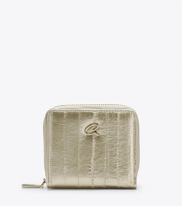 AXEL ΠΟΡΤΟΦΟΛΙ DEMI ΜΕ ΓΡΑΜΜΩΣΕΙΣ ΣΕ ΜΙΚΡΟ ΜΕΓΕΘΟΣ 1101-1785 GOLD