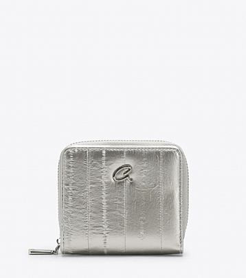 AXEL ΠΟΡΤΟΦΟΛΙ DEMI ΜΕ ΓΡΑΜΜΩΣΕΙΣ ΣΕ ΜΙΚΡΟ ΜΕΓΕΘΟΣ 1101-1785 SILVER