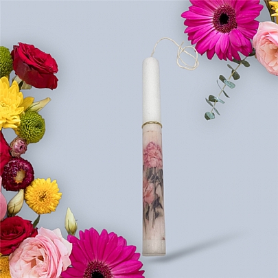 Προϊόν: Λαμπάδα με σχεδιο λουλουδια LA26070 Μπουκέτο Λαμπάδα με σχεδιο λουλουδια LA26070 Μπουκέτο