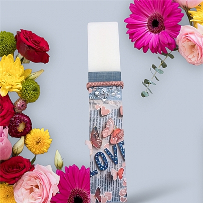 Προϊόν: Λαμπάδα πλακέ με πεταλούδα LA26939 Love Λαμπάδα πλακέ με πεταλούδα LA26939 Love