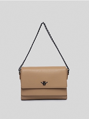 Nolah Γυναικεία Τσάντα Χιαστί Ώμου Eva Beige