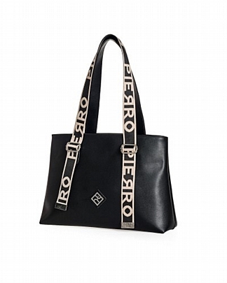 Pierro Τσάντα Ώμου Ingrid Strap Black